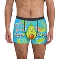 thumbnail image 4 of Wukai Avocado Keep Calm Print Men’s Underwear Breathable Boxer Briefs,&nbsp;Moisture Wicking & Breathable-XX-Large, 4 of 7