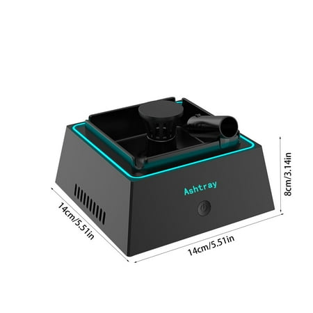

Kezqiaxn Home and Kitchen Gadgets Clearance Ashtray High Color USB Smart Ambient Light Negative Gas Cleaning To Go Second Hand Tobacco Plant Device Fresh Deodorization Easy To Dismantle Black