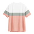 thumbnail image 5 of Women's Short Sleeve T-shirt Summer Tops For Women Short Sleeve Crewneck Oversized T Shirts Trendy Solid/Flower Printed Beach Vacation Clothes,Gold Women's Short sleeve T-shirt XXL, 5 of 6