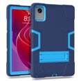 thumbnail image 2 of ELEHOLD Case for Lenovo Tab M11 11inch TB330FU TB330XU 2024,Heavy Duty Hard PC Silicone Case Hidden Kickstand Anti-Scratch Shockproof Cover for Kids Men Women,Navyblue, 2 of 7