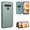 Green, variant on Carbon Fiber Texture Horizontal Flip TPU + PC + PU Leather Case with Card Slot