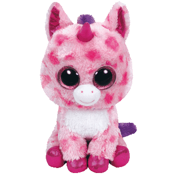 6" TY Beanie Boos Glitter Eyes Pixy the Unicorn With Tag Gift Plush Stuffed Toys 
