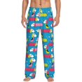 thumbnail image 2 of Goofa Color Dachshund Dog Printed Soft Pajama Pants for Men, Wide Leg Comfy Casual Lounge Yoga Pants-X-Large, 2 of 9