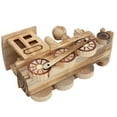 thumbnail image 6 of Wooden Locomotive Model Simulated Steam Train Home Decor Kid Child Toy Gift For Boys Girls 3-6 Year Old, 6 of 9