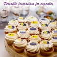 thumbnail image 3 of Tutuviw 48 Pcs Natural Dried Pressed Flowers Cake Topper Decorating Mix Viola Tricolor for Cocktails Cupcake Toppers, Resin DIY Art Jewelry Candle & Soap Making (Purple, Flower Style), 3 of 7