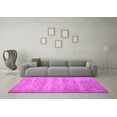 thumbnail image 3 of Ahgly Company Indoor Square Persian Pink Traditional Area Rugs, 4' Square, 3 of 4