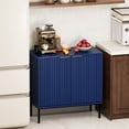 thumbnail image 6 of NEWADARA Fluted Sideboard, Buffet Cabinet with Storage, Wooden Accent Console Cabinet with Doors and Adjustable Shelves, for Living Room, Dining Room, Entryway, Hallway, 31.6", 6 of 7