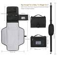 thumbnail image 4 of SPEKSEE Portable Diaper Changing Pad - Outdoor Travel Foldable Waterproof Diaper Bag with Shoulder Strap and Wet Wipes Pocket, 4 of 7