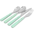 thumbnail image 2 of Martha Stewart Everyday Garden Cottage 16 Piece Stainless Steel Flatware Set in Mint, 2 of 6