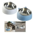 thumbnail image 1 of 2 para Perros Y Gatos de Acero Inoxidable de 15  degree, Comedero de Agua, Cuenco de Protección para El Cuello, Comedero para Mascotas, Suministros Salvador  Cuencos para gatos, 1 of 10