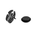 thumbnail image 4 of Bling Jewelry Mens Black Spider Illusion Plug Stud Earrings Surgical Steel 16G, 4 of 6
