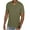 Military Green, variant on Men's Sueded V-Neck T-Shirt