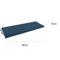 thumbnail image 3 of Solid Twill Indoor Bench Cushion, 3 of 5
