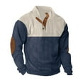 thumbnail image 1 of Men's Standing Collar Sweatshirt Is Outdoor Casual Sweaters Tops L, 1 of 5