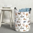 thumbnail image 5 of Picia Snake Large Laundry Basket, Waterproof, Freestanding Laundry Hamper, Collapsible Tall Clothes Hamper with Extended Handles-Small, 5 of 8