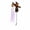 Pumpkin Scarecrow, variant on Halloween Light Up Decor, Ghost Bride Spirit Lantern Yard Stake with Flowing Ghost Lights, Outdoor Halloween Decor for Lawn Garden Pathway 23.6 in