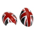 thumbnail image 2 of Mirror Covers For MINI Cooper R55 R56 R57 R58 R59 R60 R61 Power Fold Mirror,Black/Red Union Jack UK Flag, 2 of 8