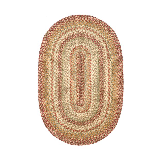 Homespice 20" x 30" Oval Harvest Jute Braided Rug