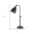 thumbnail image 3 of 27" Bronze Metal Adjustable Table Lamp With Bronze Dome Shade, 3 of 6