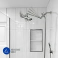 thumbnail image 6 of 3-Way High Pressure Dual Rainfall Shower Head with Handheld Combo, 6 Spray Settings, 6 of 12