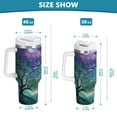 thumbnail image 6 of Yayeee 40oz Stainless Steel Tumbler with Straw and Handle Double-Wall Insulated Travel Water Bottle, Moonlight Forest, 6 of 8