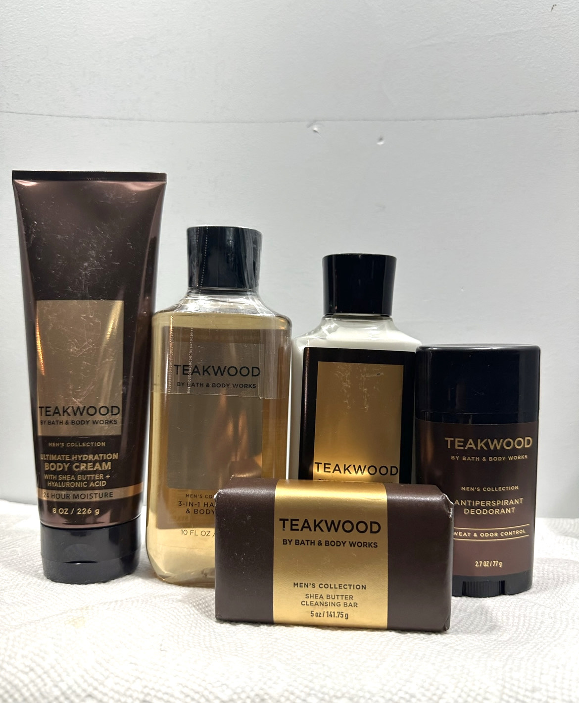 Bath & Body Works Teakwood Men's Collection 5 Piece Gift Set (Body