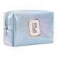 thumbnail image 1 of Neceser de maquillaje alfabeto bordado - PU, gran capacidad y con estilo - para viajes, neceser y bolso de mano, 1 of 2