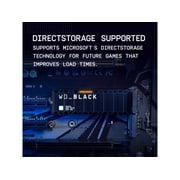WD_BLACK 4TB SN850X NVMe SSD, Internal Gaming Solid State Drive with Heatsink - WDS400T2XHE-00BCA0
