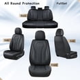 thumbnail image 4 of 2014-2019 Car Seat Cover for INFINITI Q70, Black Car Seat Covers, Waterproof PU Leather, 5 Piece Full Set, Easy to Clean and Install, Non-slip, Protect and Upgrade Seats, 4 of 7
