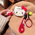 thumbnail image 5 of Creative Festival Gifts Cute Tennis Anime For Hello kitty Cartoon Anti-drop Shockproof Headphone Case For Airpods Pro3,3,4,Pro2, 5 of 9