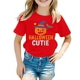 thumbnail image 3 of Weebloom Kids Halloween T Shirts Boy Girl Pumpkin Tops Short Sleeve T Shirt Print Casual Tee Comfortable Childrens Shirt Dailywear,7-8 Years, 3 of 3