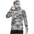 thumbnail image 2 of Mifsaly Sun Shirts for Men Upf 50+ Long Sleeve Sun Protection Hoodie with Mask Camo Outdoor Lightweight Hoodies Thumb Hole Breathable Sunscreen Sweatshirt XL, 2 of 7
