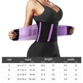 thumbnail image 4 of Corsé Faja Deportiva Cinturón de gimnasio suave elástico deportivo faja corsé fajas para hombres mujeres (púrpura M), 4 of 5