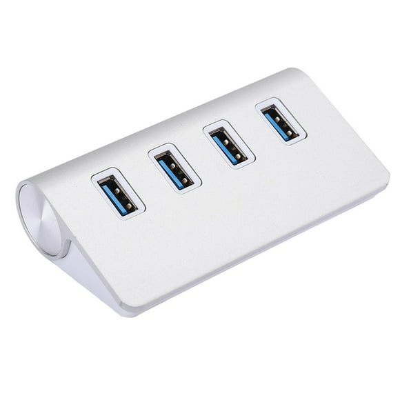 US Hub AdapterAluminum Alloy 4 Ports Charging Hub Adapter Portable Hub Effortless Installation