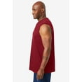 thumbnail image 4 of KingSize Men's Big & Tall Shrink-Less Lightweight Muscle T-Shirt - 8XL, Heather Grey, 4 of 6