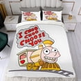 thumbnail image 4 of Choo-Choo Charles Themed Bed Sheet Set Three Piece Set 53x79 Inches Comfortable And Skin Friendly Unique Design Creating A Star Studded Night, 4 of 6