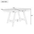 thumbnail image 3 of Round Kitchen Table, Round Extendable Dining Table, Wood Dining Table Round, Dinner Table, Gray, 3 of 9