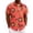 Red#shirts for men, variant on oelaio Men's Hawaiian Shirt Wrinkle Free Short Sleeve Button Down Shirts Tropical Floral Beach Vacation Shirt Orange L