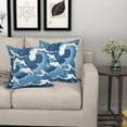 thumbnail image 6 of Blue Sea Wave Pillow Covers 18X18 Inch Summer Nautical Ocean Pillow Cases Cartoon Anime Water Texture Throw Pillows Set of 2 Home Decor for Living Room Bedroom Couch Bed Sofa Outdoor, 6 of 6