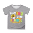 thumbnail image 2 of School Uniform Tshirts Kids School Celebration Print Tee Short Sleeve Crewneck Top Girls Tshirts Grey 10-11 Years, 2 of 4