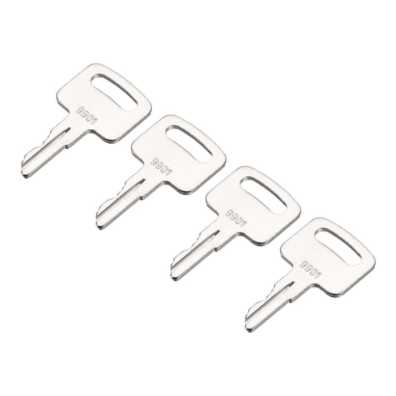 Uxcell Equipment Ignition Keys for Scissors Lift, Man Lift (9901, 2860030) 4Pack