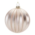 thumbnail image 4 of Metallic Ribbed Glass Ball Ornament Set of 6, 4 of 6