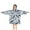 Blue Leaf Shaped, variant on Blue Geometric Triangle Arrow Pattern Blanket Hoodies for Kids 6-13YR Oversize Wearable Blanket Hoodies for Boys Girls Teens