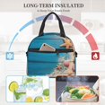 thumbnail image 4 of Easygdp Shells and Starfish Caja de Almuerzo para Mujeres y Hombres, Bolsa de Almuerzo Insulada, Bolsas Reutilizables Impermeables para Viajes, Trabajo y Picnics, 4 of 7