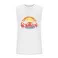 thumbnail image 4 of Cmfcve Hawaiian Tank Top for Men Breathable Loose Summer Sleeveless Beach Vacation Shirts Crew Neck Graphic Gym Tees T-shirt, 4 of 5