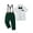 Black Green, variant on CARETOO Toddler Baby Boy Clothes Suit Gentleman Wedding Outfits, Formal Dress Shirt with Bowtie + Suspender Pants 1-5 Years