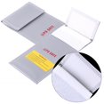 thumbnail image 2 of Zyyini Battery Bag, Battery Safe Pouch,RC Battery Safety Fireproof Bag Lipo Guard Protection Charging Sack Pouch Protector 100*200mm, 2 of 8