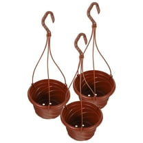 MLINS  3 Pcs Chlorophytum Pot Hanging Planter Deck Railing Boxes Basket Plants Red