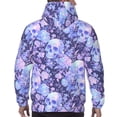 thumbnail image 7 of Naloa flower crystal Skull Men's Casual Hooded Collar Drawstring Hoodies Pullover Sweatshirts Casual Long Sleeve Shirts-Small, 7 of 7