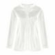 thumbnail image 5 of Ropa para mujer,Blusa tipo túnica de terciopelo con cuello en V para mujer, manga larga, corte holgado, abertura frontal con hebilla y bolsillo, tela de poliéster, sopatenor, 5 of 9